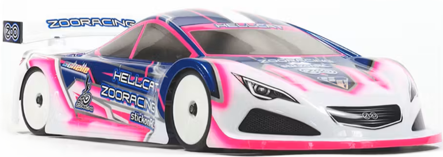 ZooRacing - Hellcat - 1/10 RC Touring Car Body - 0.7mm std - ZR-0006-07 (Fits most 1/10 Cars such as a Tamiya TT01E)