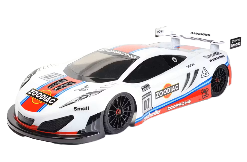 ZooRacing - ZooDiac - 1/10 RC Touring Car Body - 0.7mm Thickness - ZR-0007-07 (Fits most 1/10 Cars such as a Tamiya TT01E)