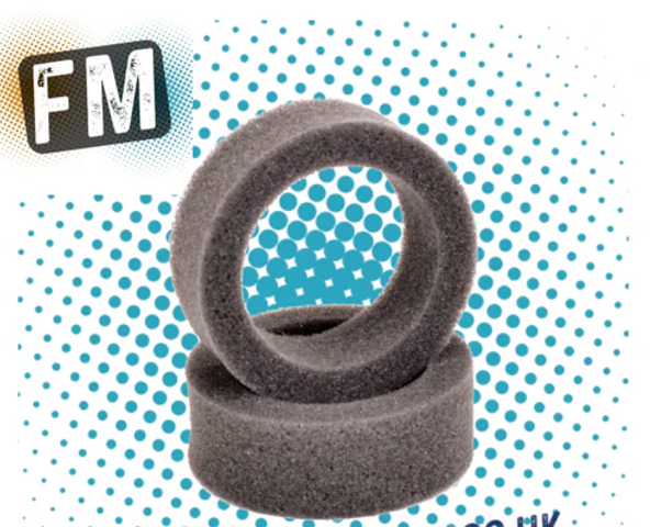 U6627 WIDE SST FOAM TYRE INSERT - 25MM (2PCS) Hard (SOFT ON MINIPIN TYRES) (Burgh Race Spec)