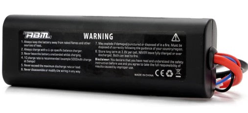 ABM - 4000mAh 2S 7.4V 60C Lipo RC battery (w/XT60 plug) - Round Cased (Fits TT01E) ABM20035