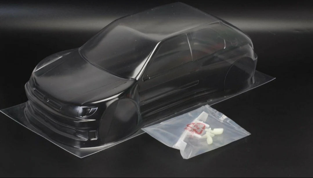 1/10 190mm Wide RC Touring Car Body Shell - Clear Lexan - Peugeot 306 Maxi Controlfreax Racing Livery (257mm Wheelbase / 190mm Wide) - everything in photo included)