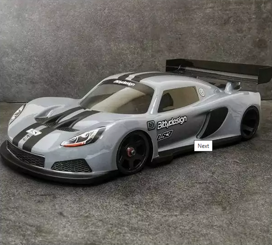 Bitty Design - 1/12 LS3 Supastox GT12 bodyshell - BRCA LEGAL - BD-GT12-LS3 (200mm wheelbase x 164mm wide)