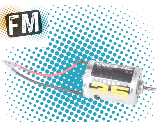 CORE RC - 35 TURN (FANNED) SILVER TIN CAN BRUSHED 1/10 CRAWLER 540 MOTOR - CR713