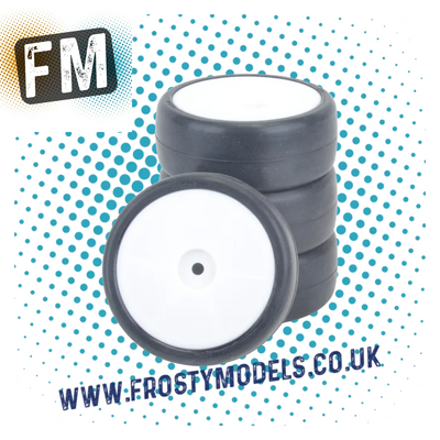 CONTACT - 1/10 WHEELS & TIRES/TYRES PRE-GLUED - A30 CARPET SPEC - (PK4) JR-A30KS