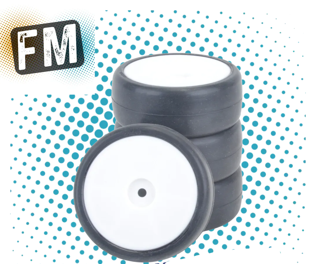 CONTACT - 1/10 WHEELS & TIRES/TYRES PRE-GLUED - A30 CARPET SPEC - (PK4) JR-A30KS