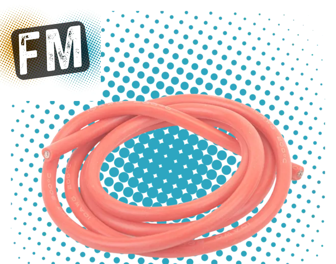 CORE RC SILICONE WIRE 10AWG (HEAVY GAUGE) - RED - 100CM (ESC/MOTOR CABLE) CR769