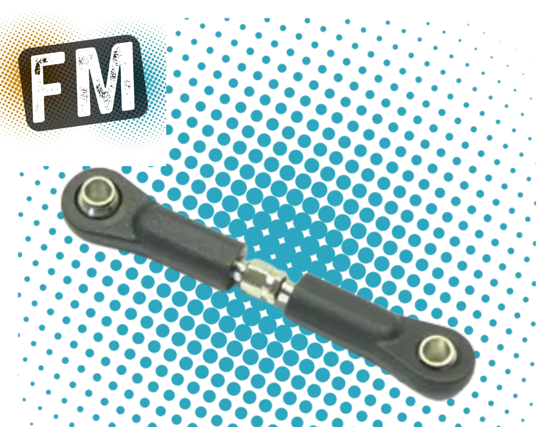 FTX SERVO LINKAGE TIE ROD AND TURNBUCKLE SET - ALSO FITS TAMIYA TT01/TT02 - FTX6586