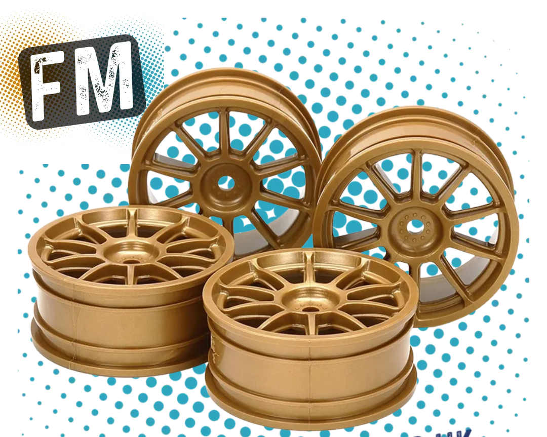 TAMIYA - 51022 1/10 TOURING CAR/RALLY WHEELS (GOLD) (4PCS / 0-OFFSET)