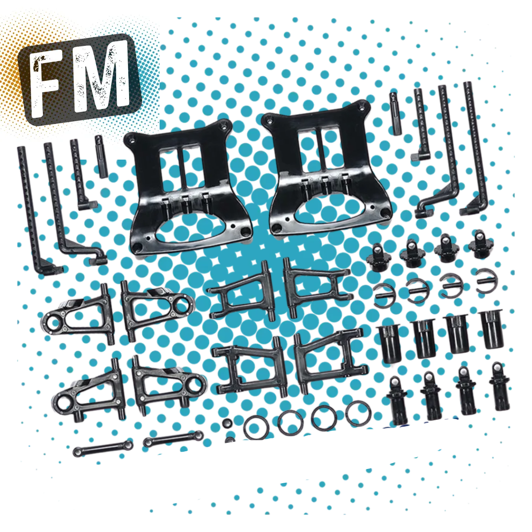 TAMIYA 51003 - TT01E Euro Truck Parts - 1X B PARTS FULL SPRU (BODY MOUNTS, WISHBONES, SHOCKS +)
