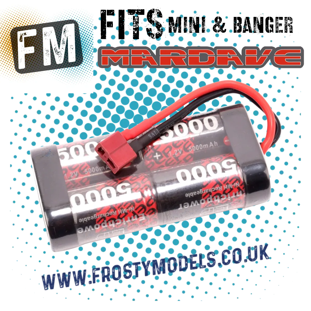 EP 4 Cell Stick Pack DEANS - SC 5000mAh - 4.8V NiMh (6V Charged) EP5000B