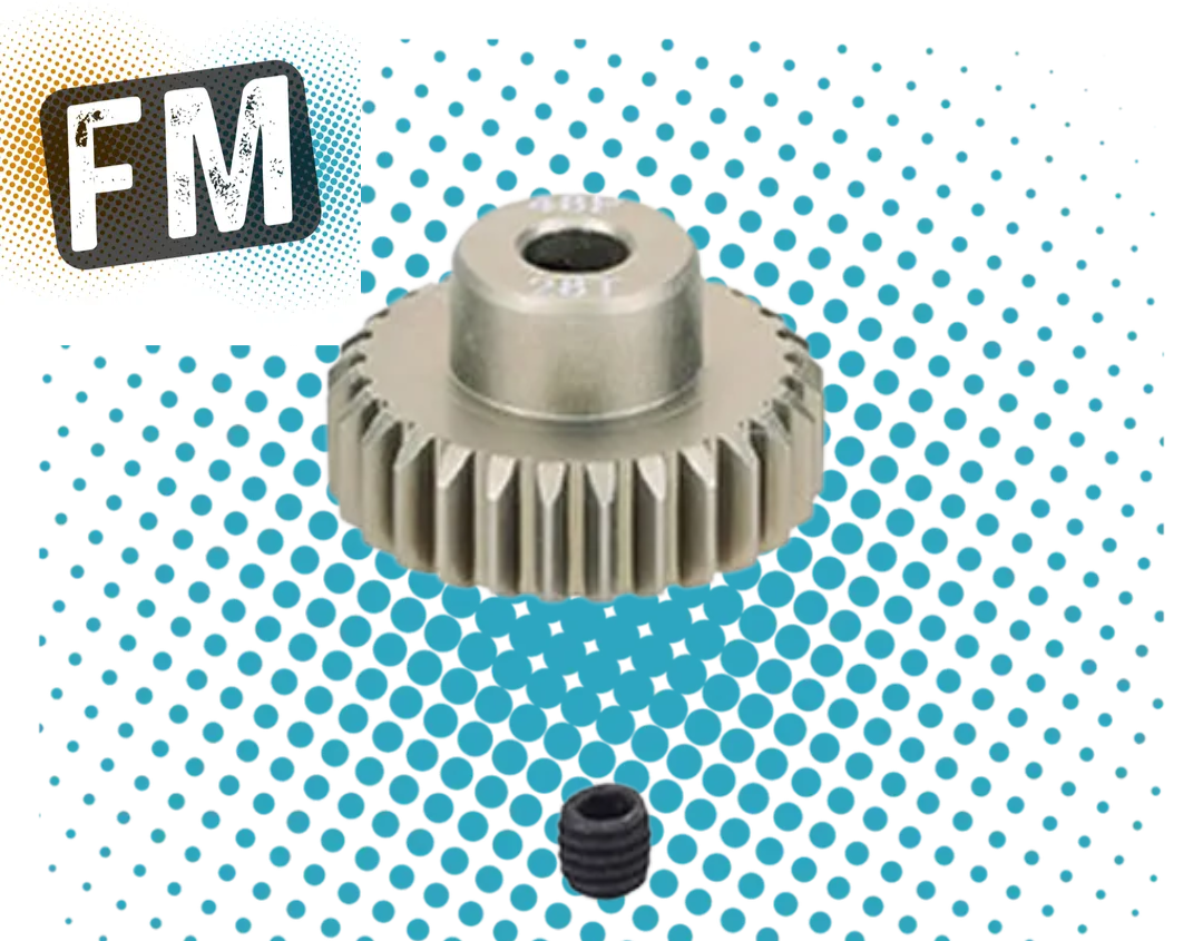 RC CAR/BUGGY/TRUCK - MOTOR PINION - 7075 ALLOY (0.6 MOD) 19-29T FOR TAMIYA/FTX - MULTI LISTING