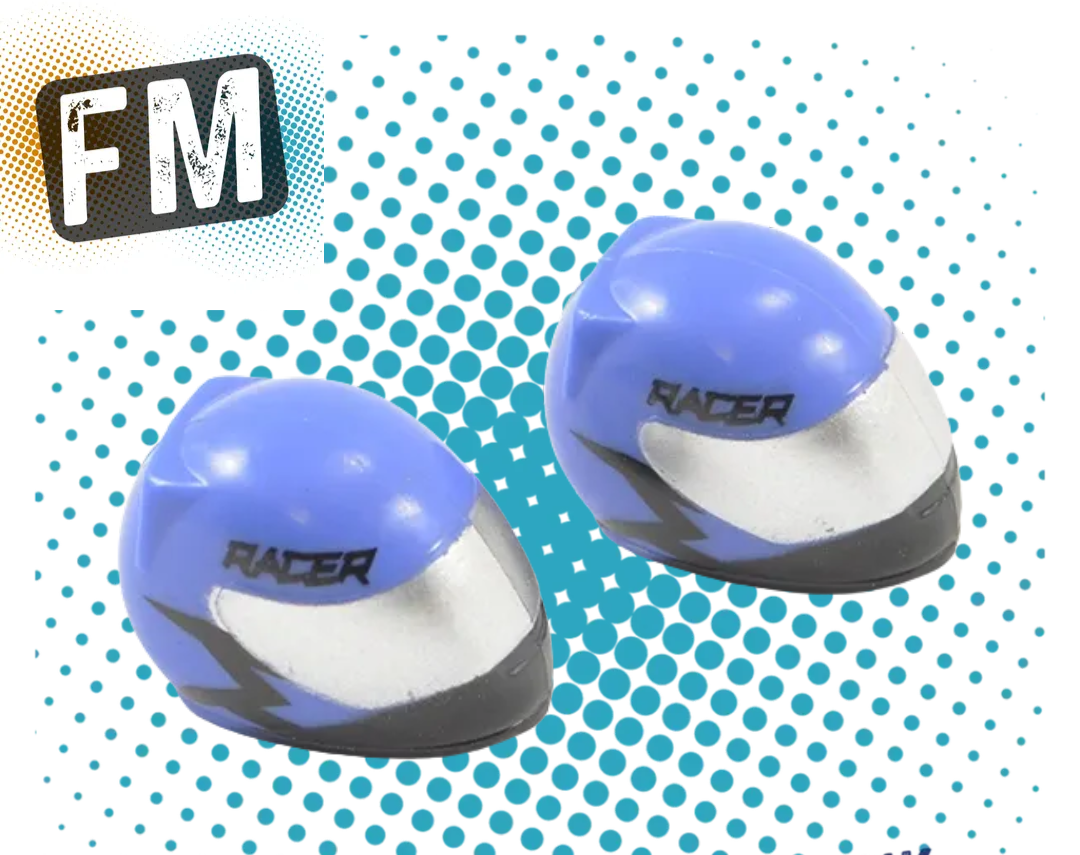 BODY DETAILING - 1/16 FTX RAVINE DRIVERS HELMETS (2PC) BLUE PAINTED