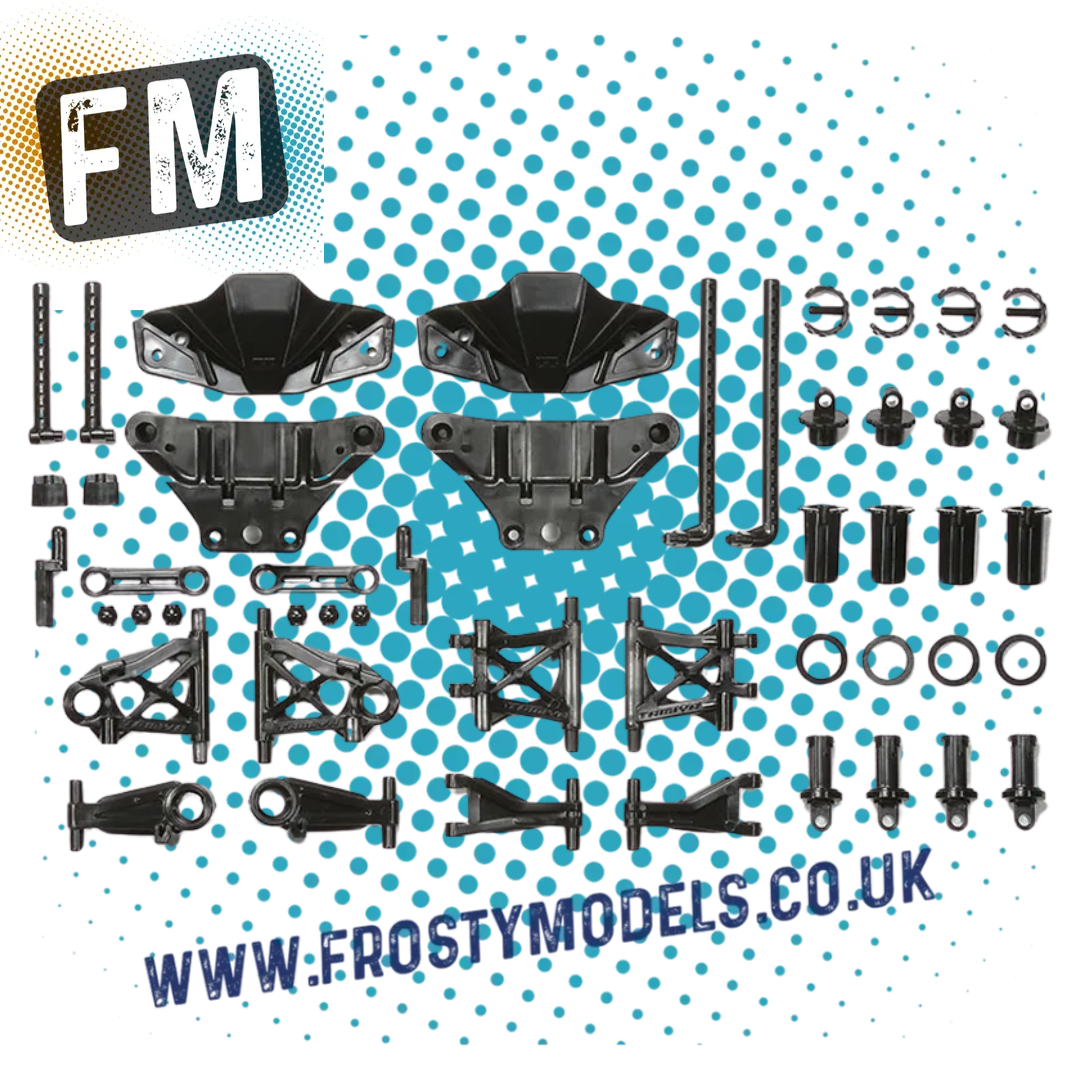TAMIYA 51528 - TT02 B Parts (Sus Arms, Body Mounts, Shocks, Bumpers)
