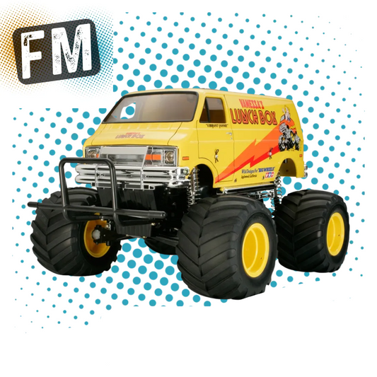 TAMIYA 58347 - RC LUNCH BOX KIT - 1/12 2WD Monster ruck - INC's ESC & MOTOR) (Requires: Radio, Servo, Battery & Charger)