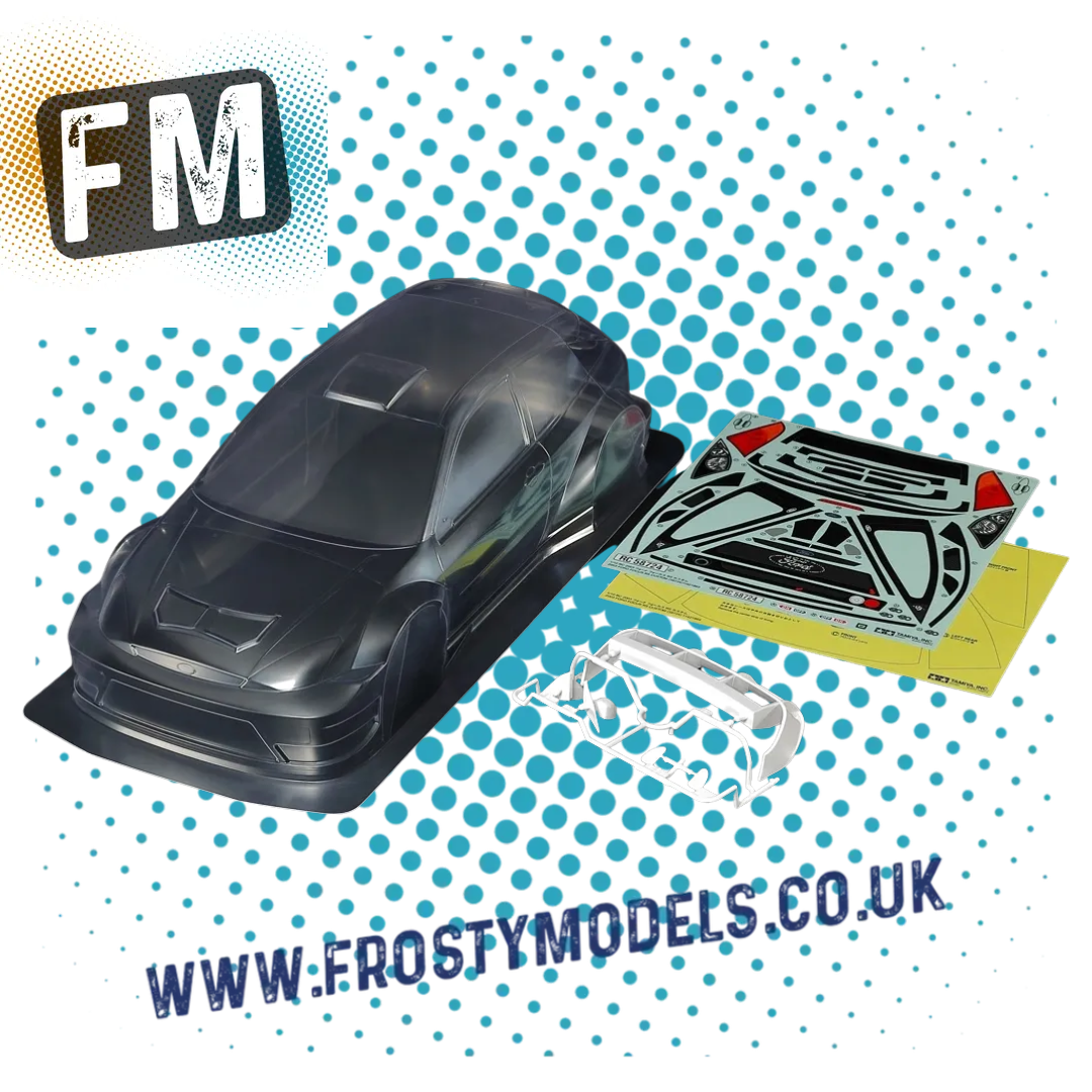 TAMIYA - 51718 1/10 2003 Ford Focus RS BODY SHELL 190MM - NOT PAINTED (OFFICIAL BOXED BODY)