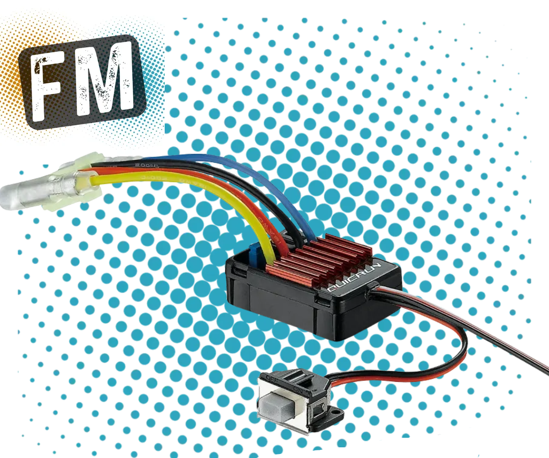 HW QUICRUN - 1625 Brushed Only 1/18, 1/16th Micro ESC - 2~3S HW30105025001 (Hobbywing)