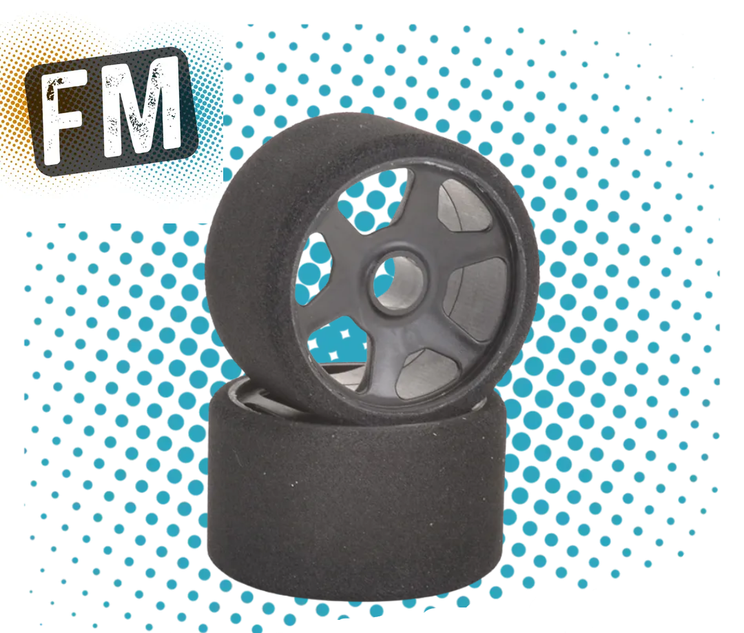 CONTACT RC - 1/12 GT12 LMP Front (T Foam) 35Sh - 44mm - JT2-35FT (1pair) Wheel & Tyre Set Pre-Glued (Recommended)