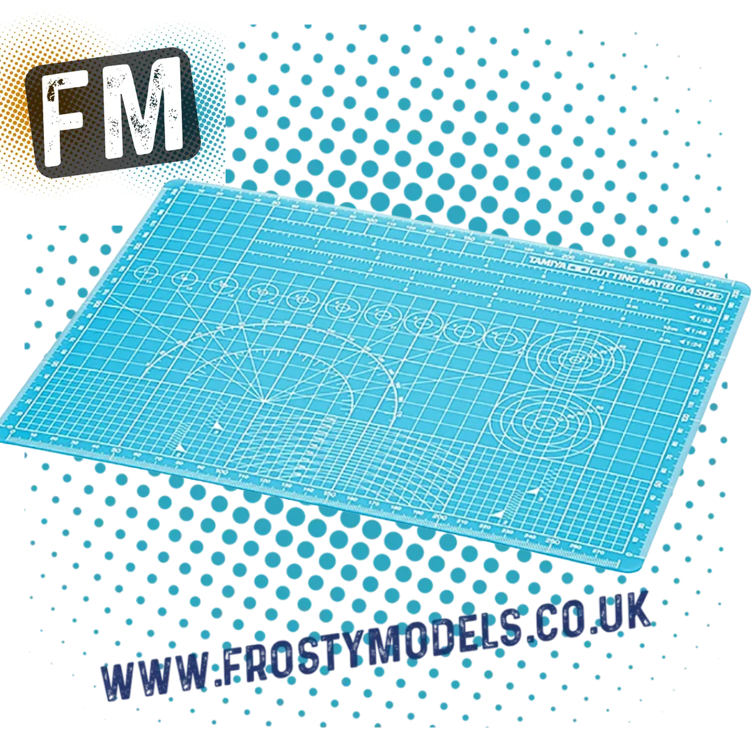 TAMIYA - 74149 BLUE SELF HEALING MODELLING CUTTING MAT (A4) 210 X 297MM
