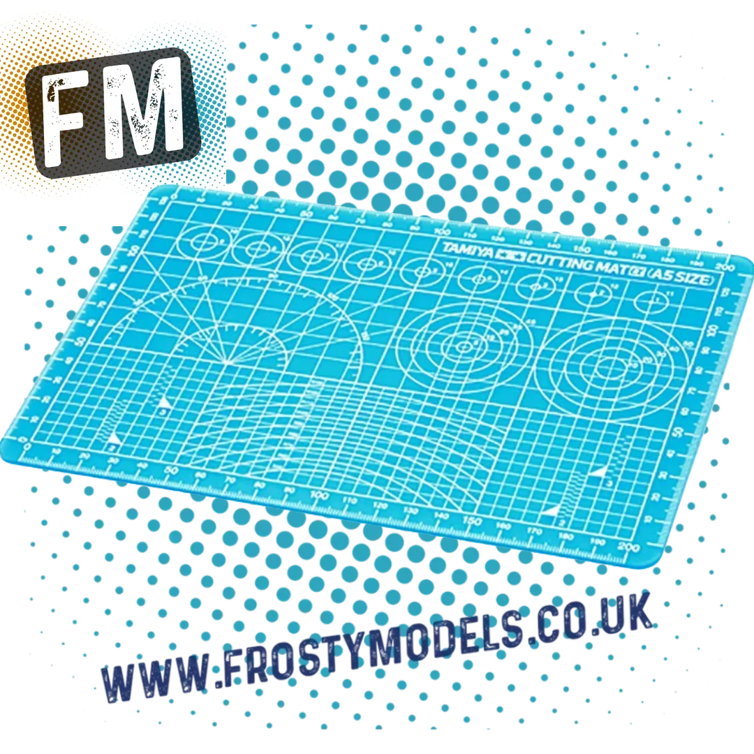TAMIYA - 74142 BLUE SELF HEALING MODELLING SMALL CUTTING MAT (A5) 210 X 148MM