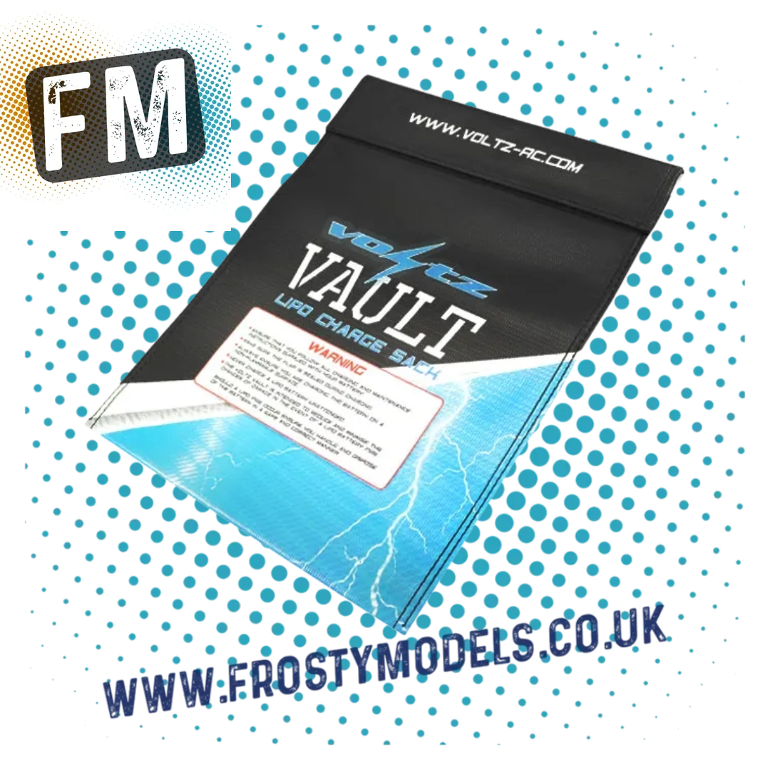 VOLTZ - CHARGE VAULT LIPO (up to 4S) SACK/BAG LARGE 23cm x 30cm - VZ1000