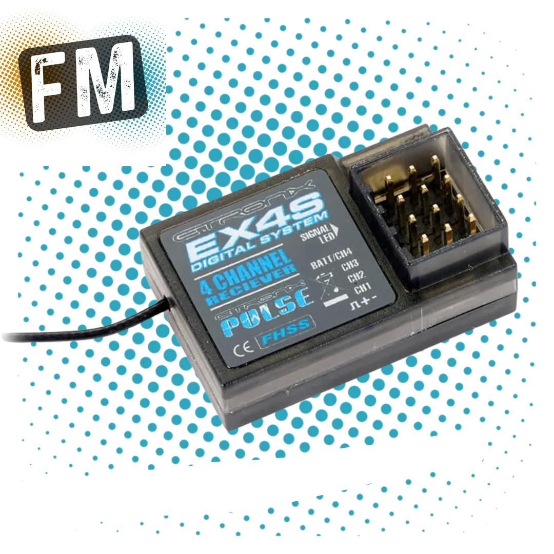 ETRONIX - PULSE FHSS 4ch RECEIVER 2.4GHZ for ET1109 (ET1166 - EX4S)