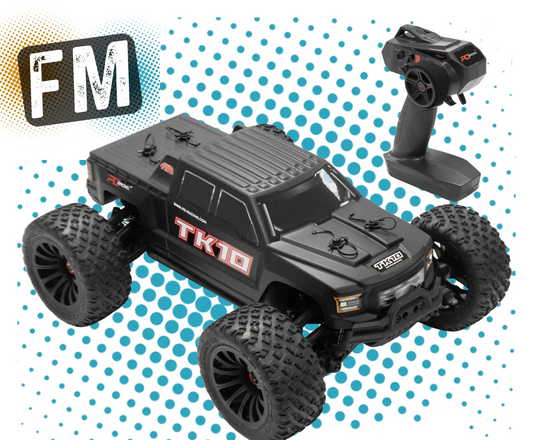 PD RACING - TK10 1/10 BRUSHED Radio Control BASHER Truck RTR - w/Battery, Radio & Charger - PD860T (up to 2S Lipo Capable)