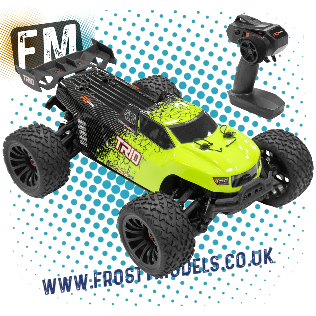PD RACING - TR10 1/10 Radio Control BRUSHED Truggy BASHER 100% RTR - w/Radio, Battery & Charger - PD861T (Up to 2S Lipo Capable)
