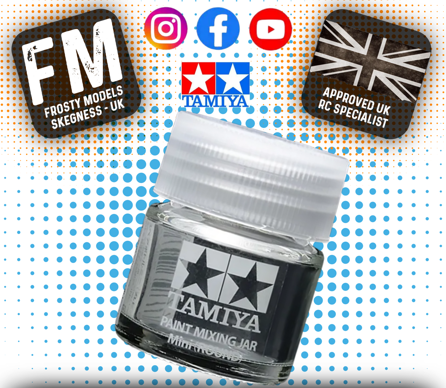 TAMIYA - Paint Mixing Jar MINI ROUND - 81044