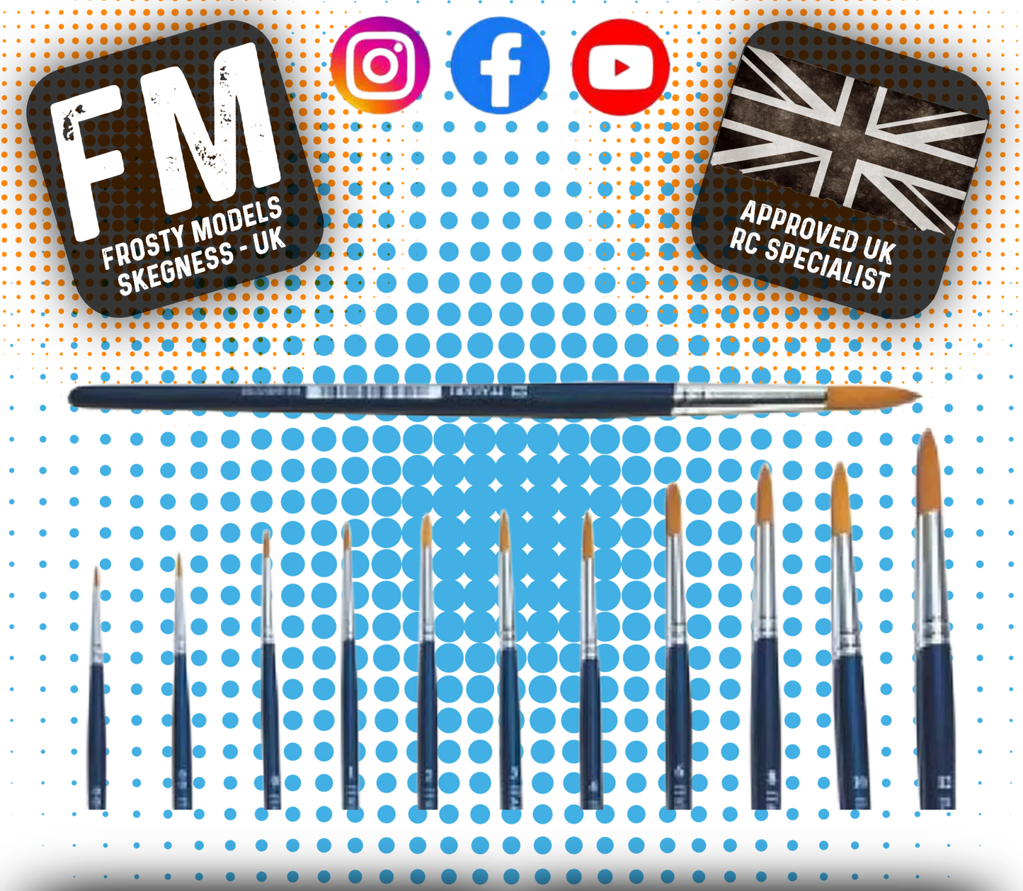 Sable - Model Paint Brush - Real Hair Brushes - No2 Size - A51255 (1 Piece / 1 Brush)