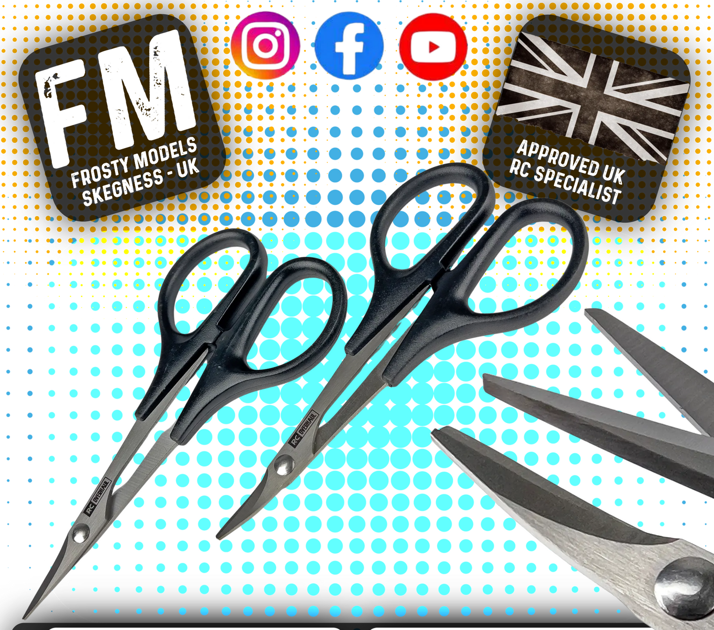 RC OVERHUAL - RC Body Scissor Set (Curved & Straight Twin Pack) T-RCO-TL005