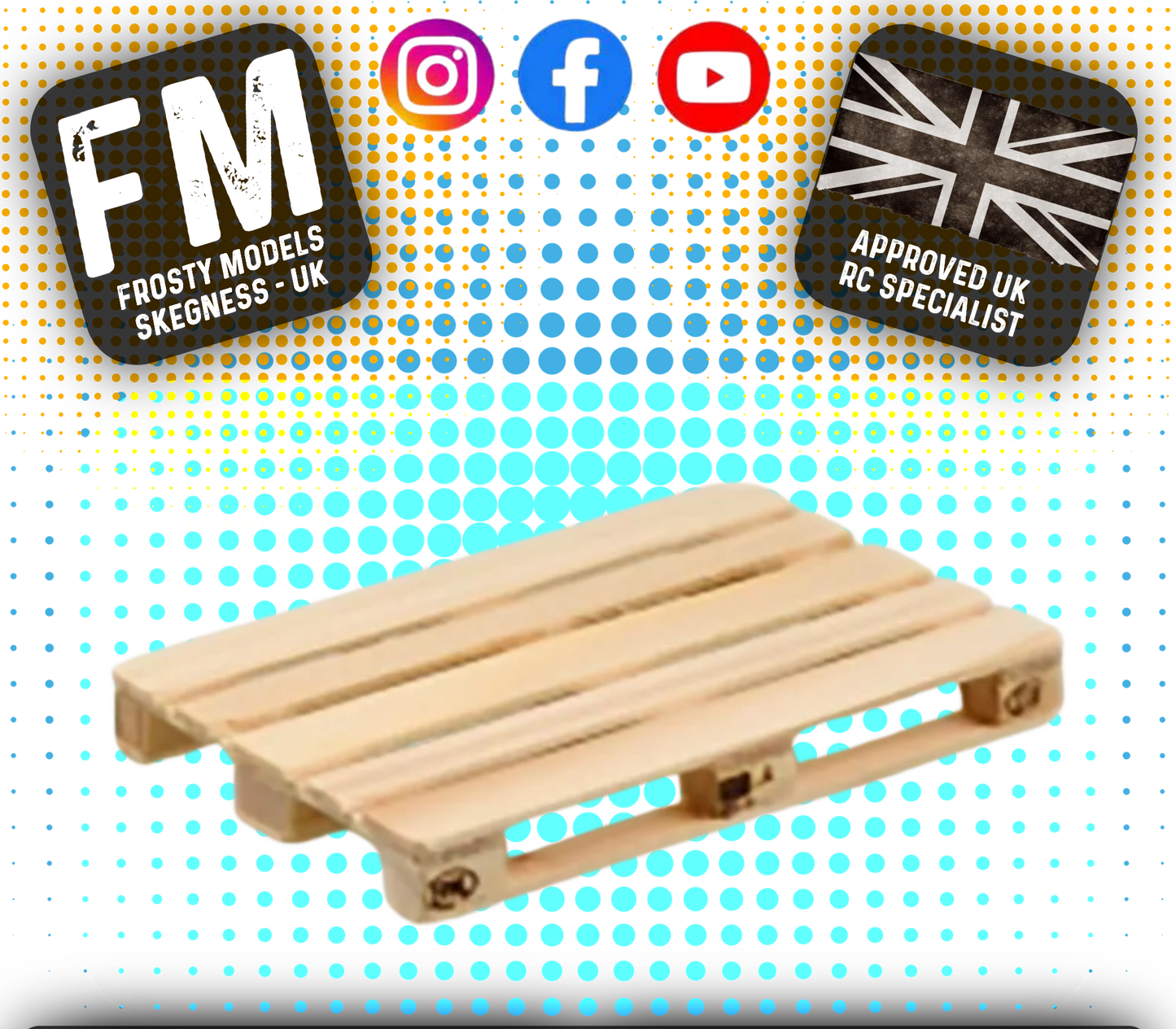 CARSON - 1/14 Tractor Truck Trailer Accessories - Wooden EPAL Euro-Pallet (1pc) - C907608