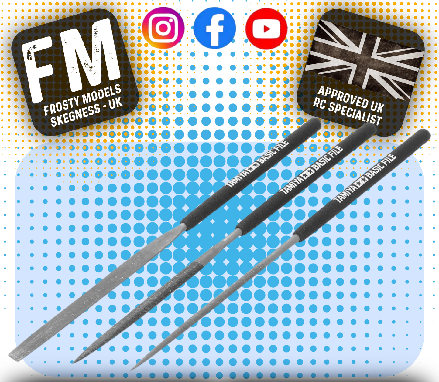 TAMIYA TOOLS - Basic File Set Smooth Double Cut Item - 74104