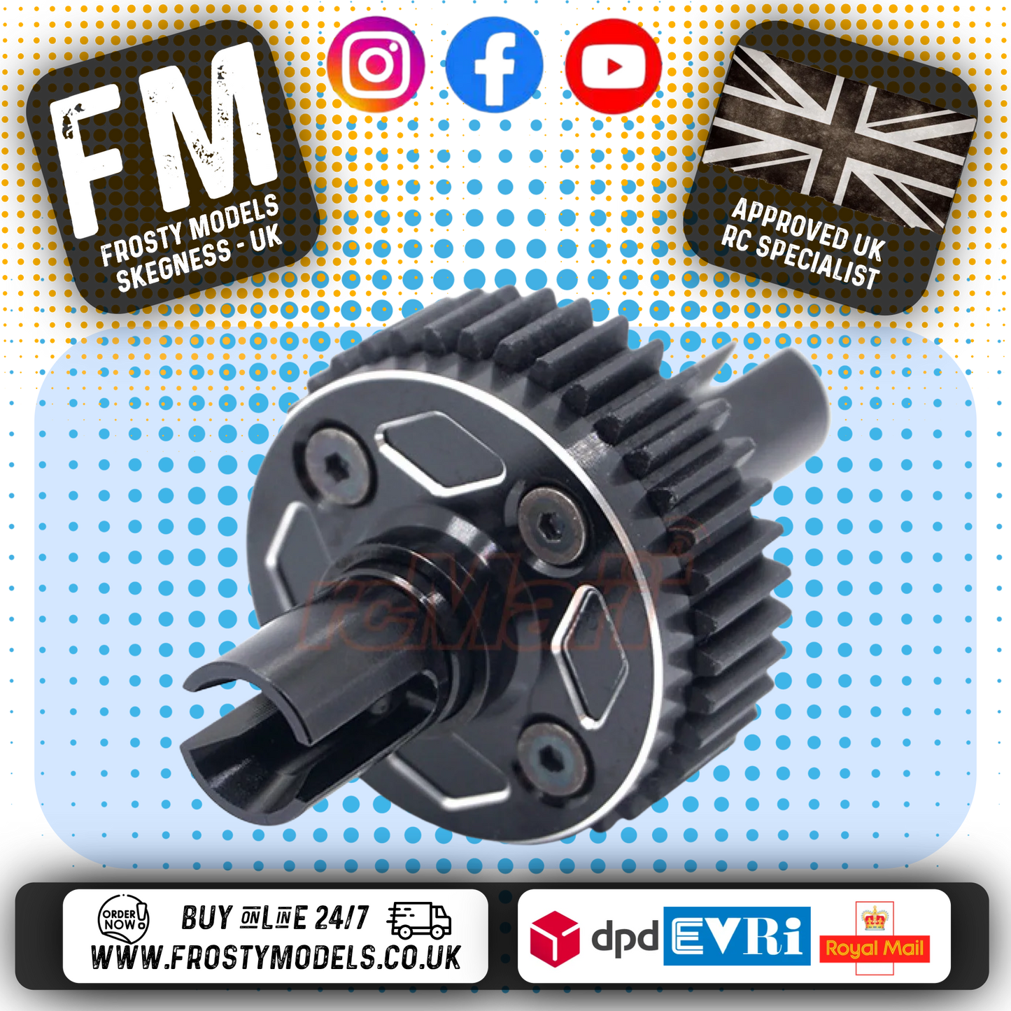 YEAH RACING - 38T Gear Differential Set For Tamiya M05 M06 - TAMC-023