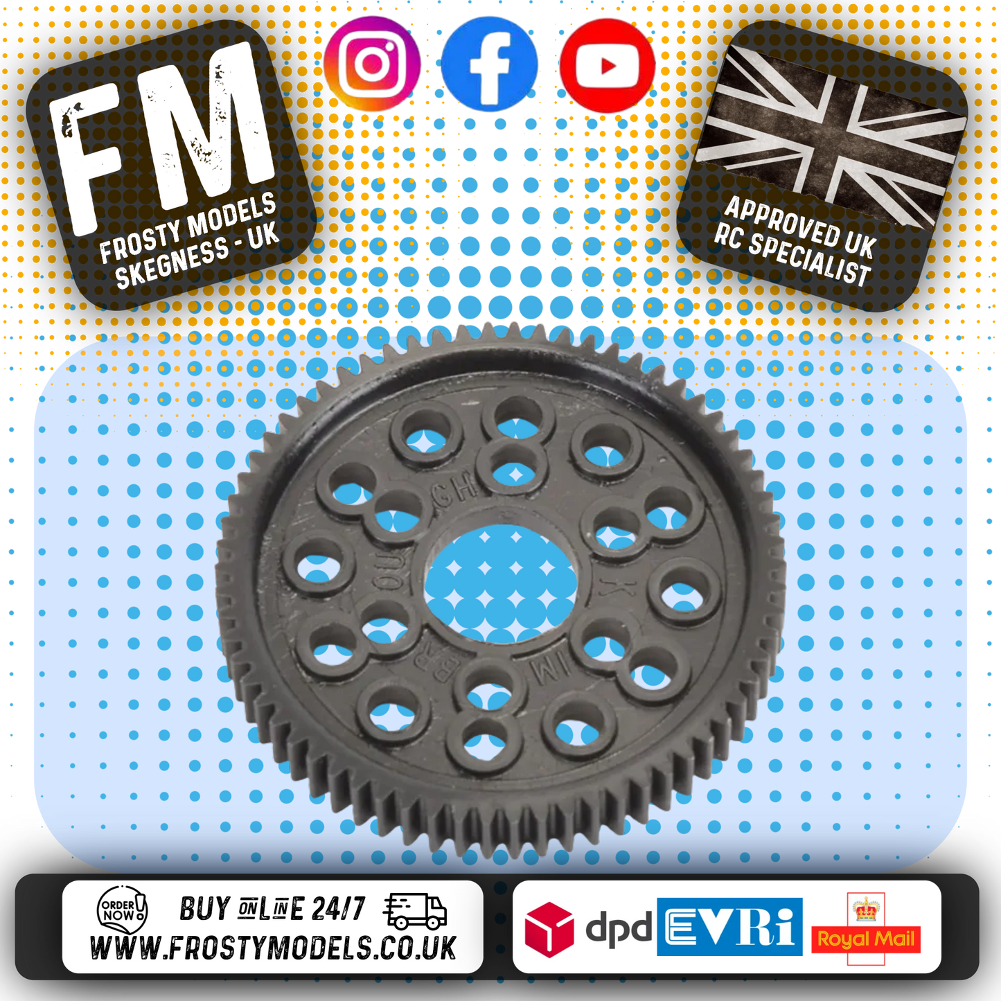 CORE RC - Spur Gear (Atom) 72T - 48DP - CR512