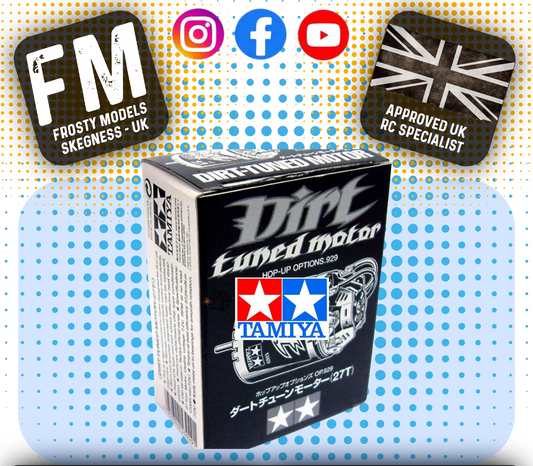 TAMIYA 53929 - RC DIRT TUNED MOTOR 27T BRUSHED 540 TYPE - RPM 17,000 (REBUILDABLE)