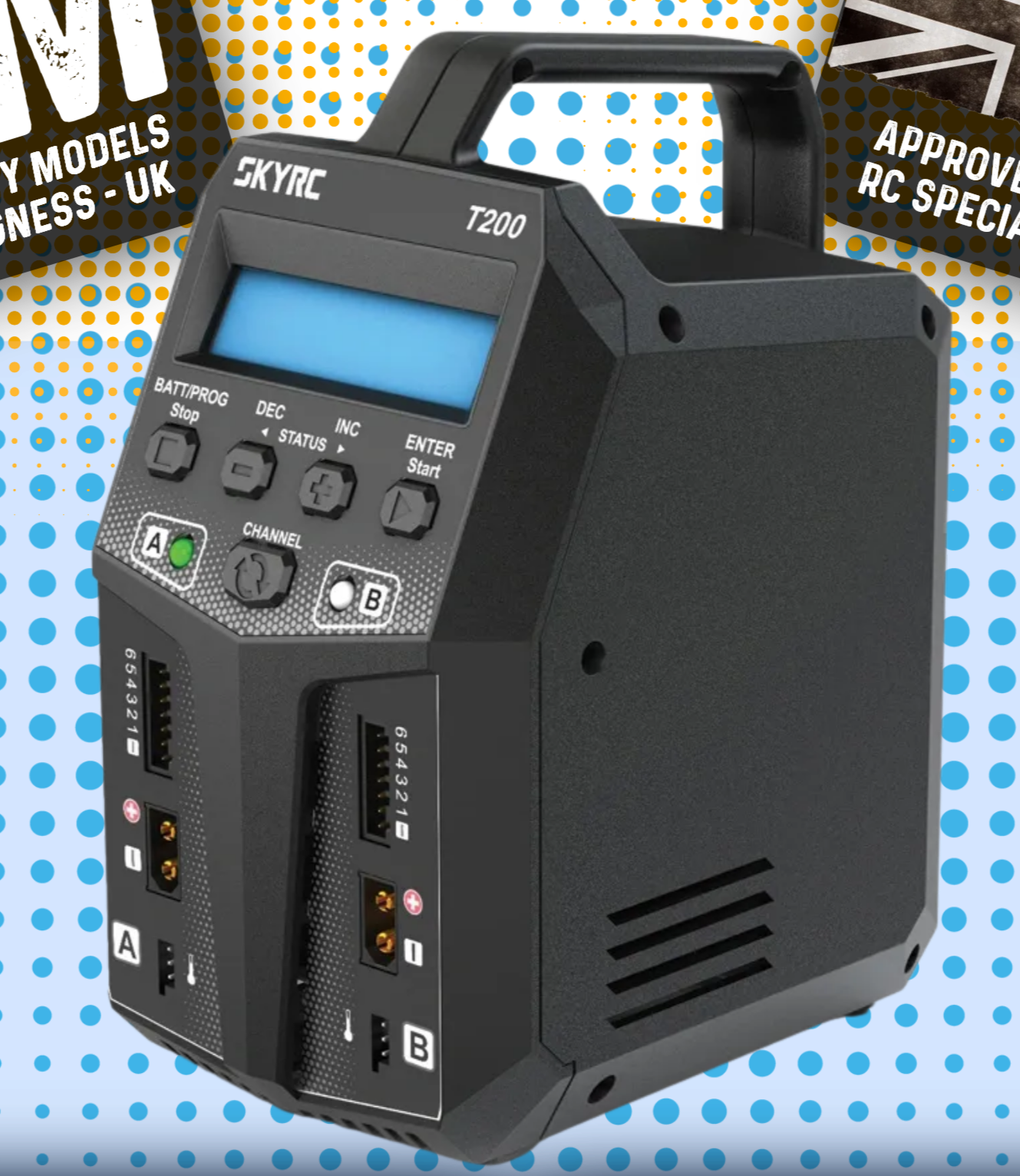 SKY RC - T200 AC/DC 12A PRO DUAL CHARGER LiPo/LiIon/LiFe/LiHV - SK-100155-04