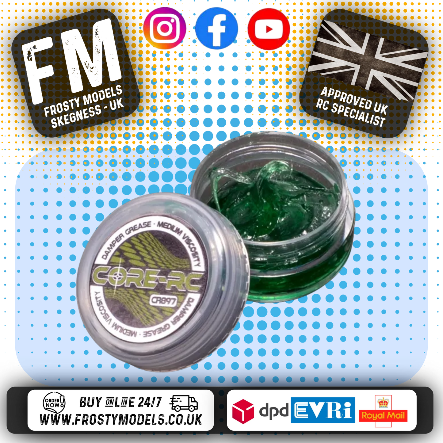 CORE RC - Damper Grease - Medium (Eclipse / Atom) - (10ML) CR897