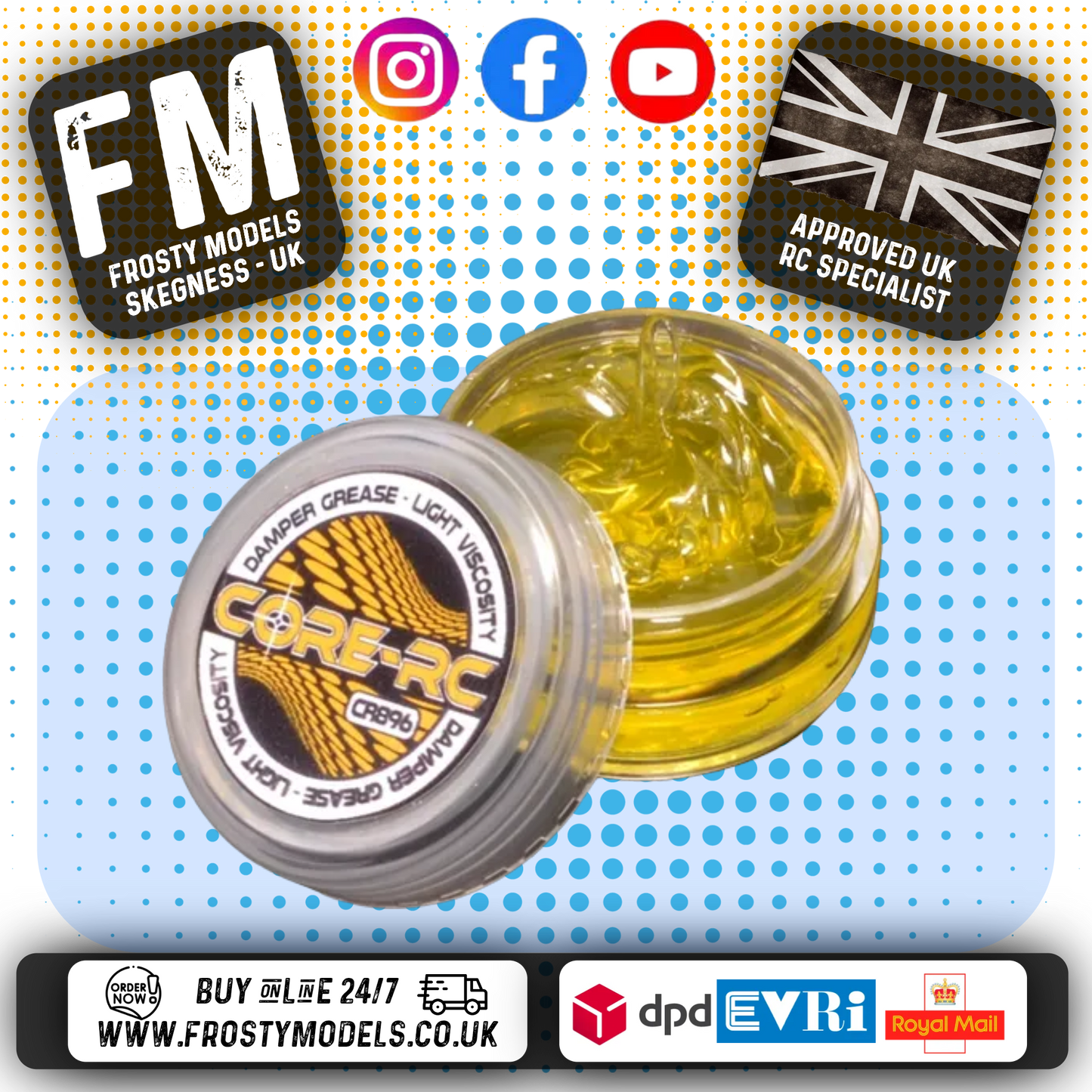 CORE RC - Damper Grease - Light (Eclipse / Atom) - (10ML) CR896