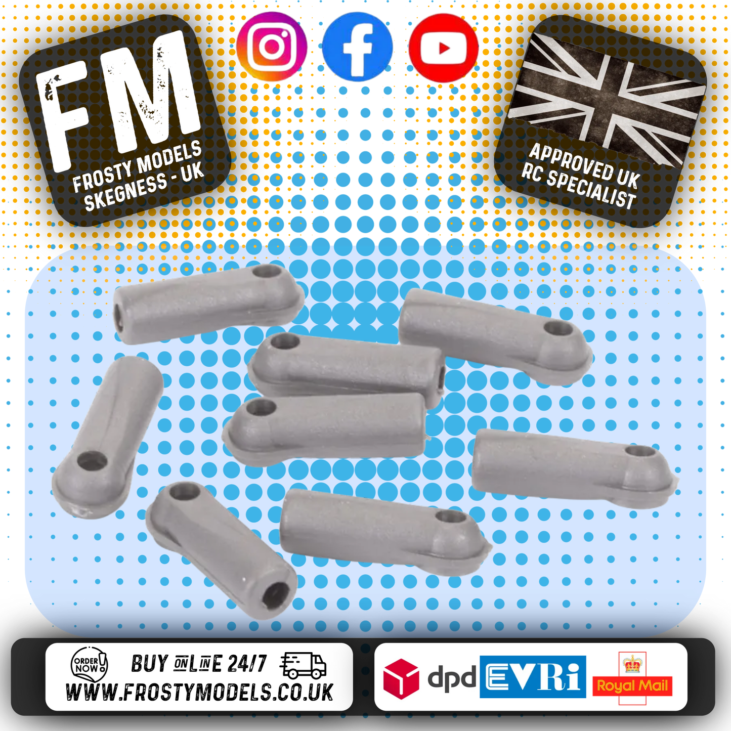 SCHUMACHER - Fluted Ball Grippa - Grey (pk8) U4704