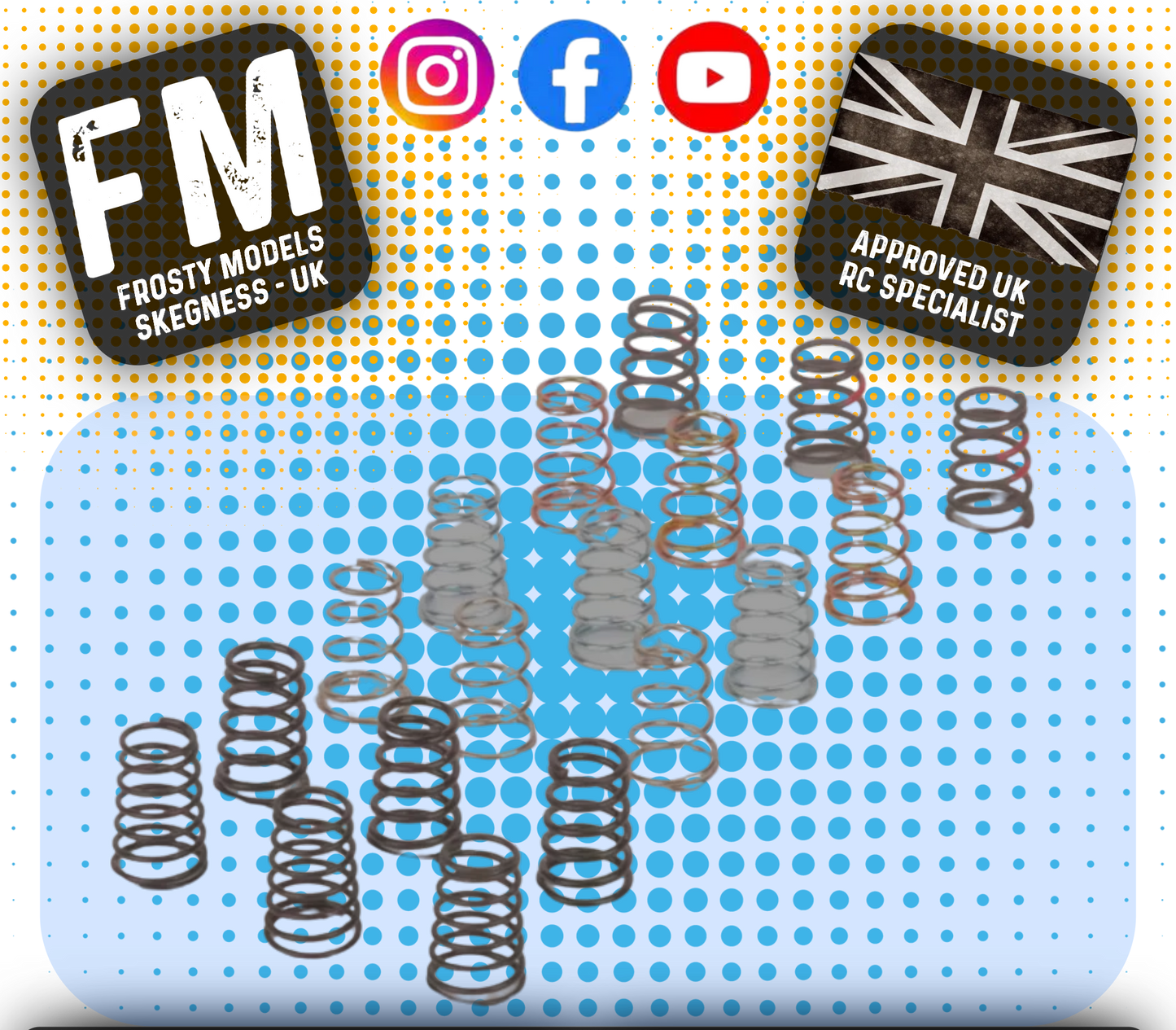 Schumacher - Spring Tuning Set Rear (6x Pairs) - Atom & Icon (Kamtec Pro Mini Racer) U4846