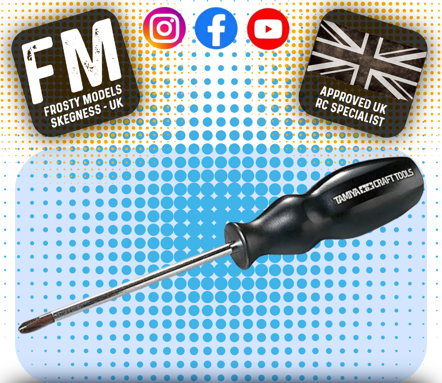 TAMIYA - 74006 (+) SCREW DRIVER PHILIPS #2 LRG L for 3mm-5mm Screws (NOT JIS STANDARD)