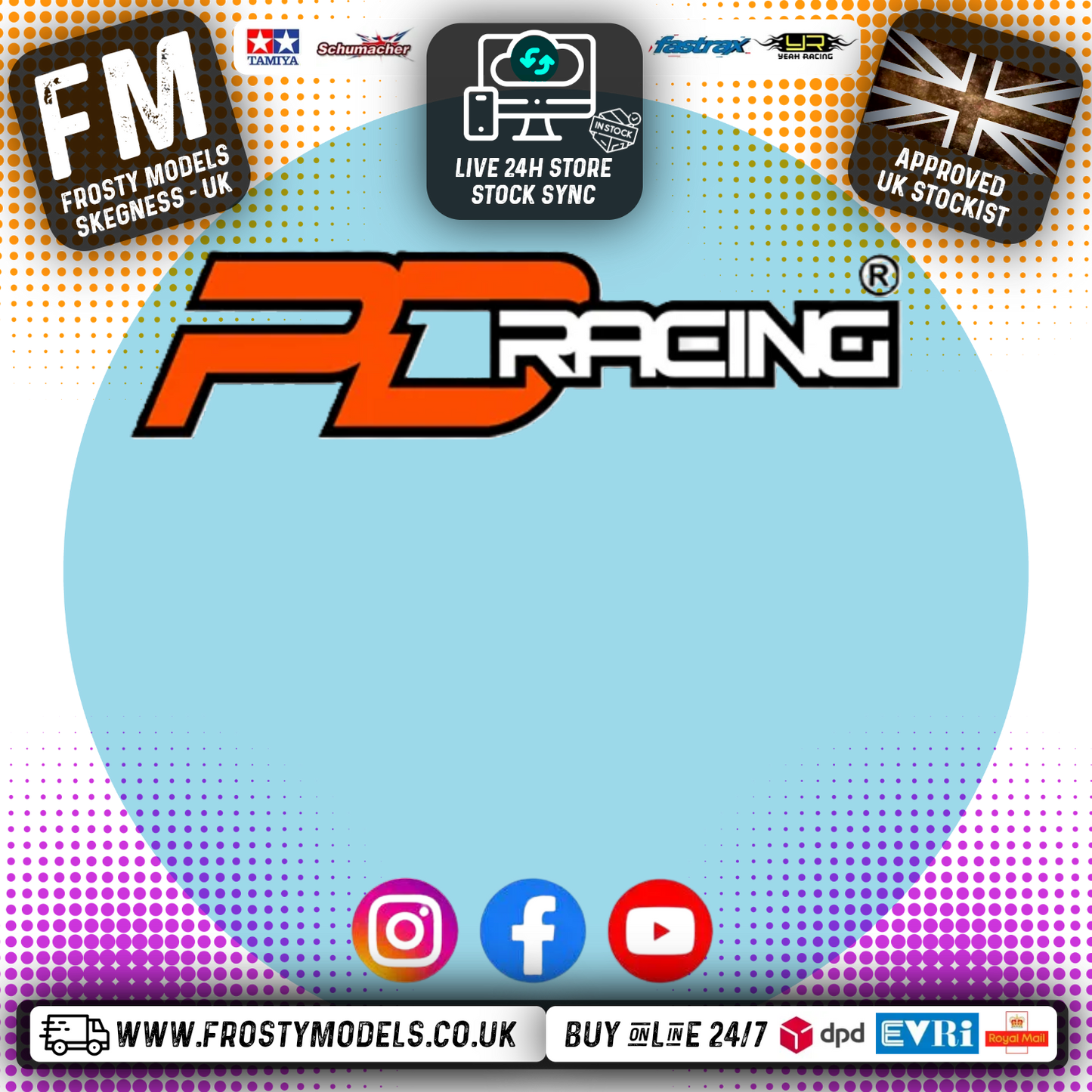 PD RACING SPARES - 1/10TH TK10 & TR10 - Flat Head Hex Screw HM4*18 12pcs - PD810-097