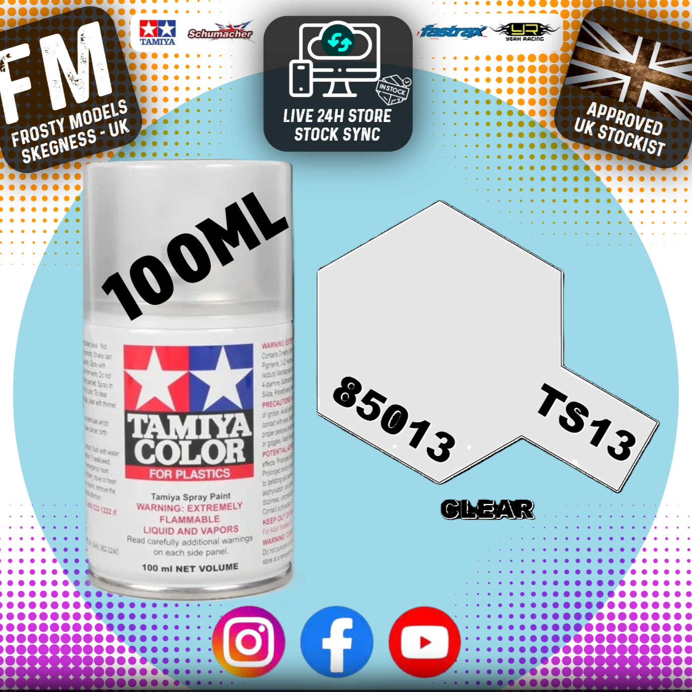 TAMIYA - TS SPRAY PAINT - Ts13 Clear