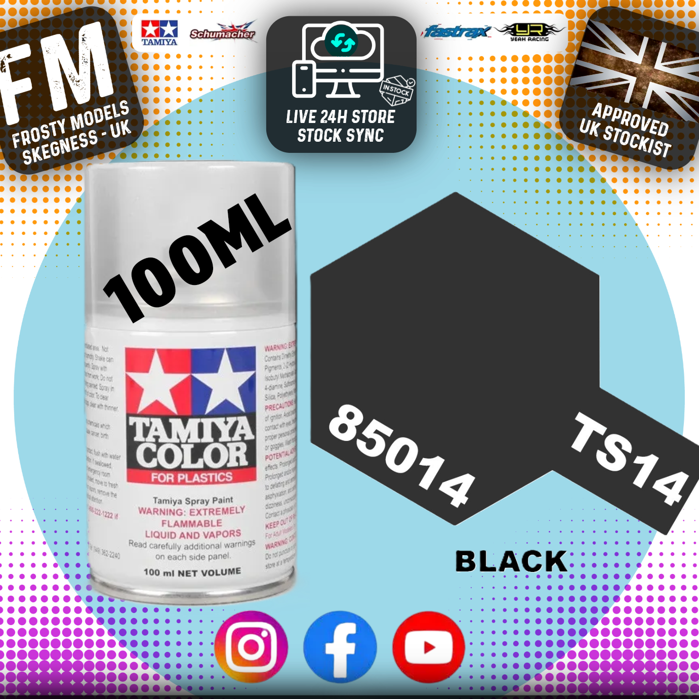 TAMIYA - TS SPRAY PAINT - Ts14 Black