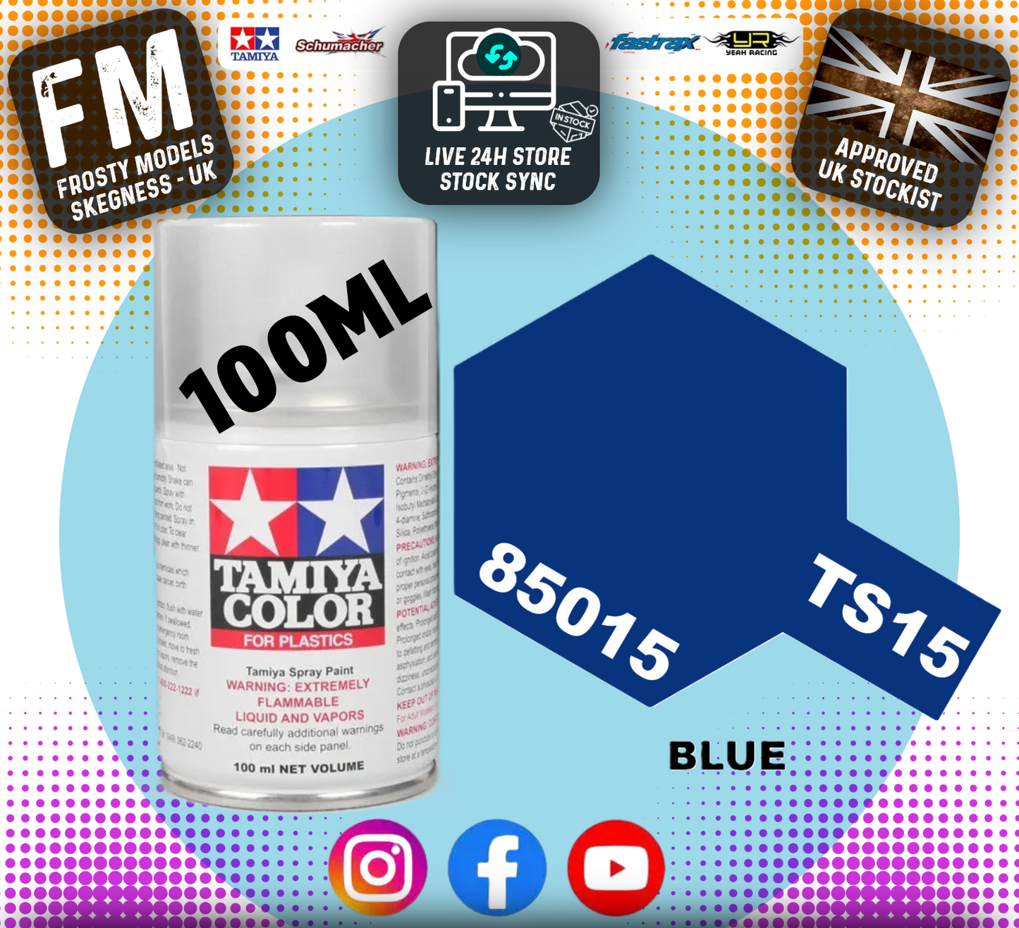 TAMIYA - TS SPRAY PAINT - Ts15 Blue