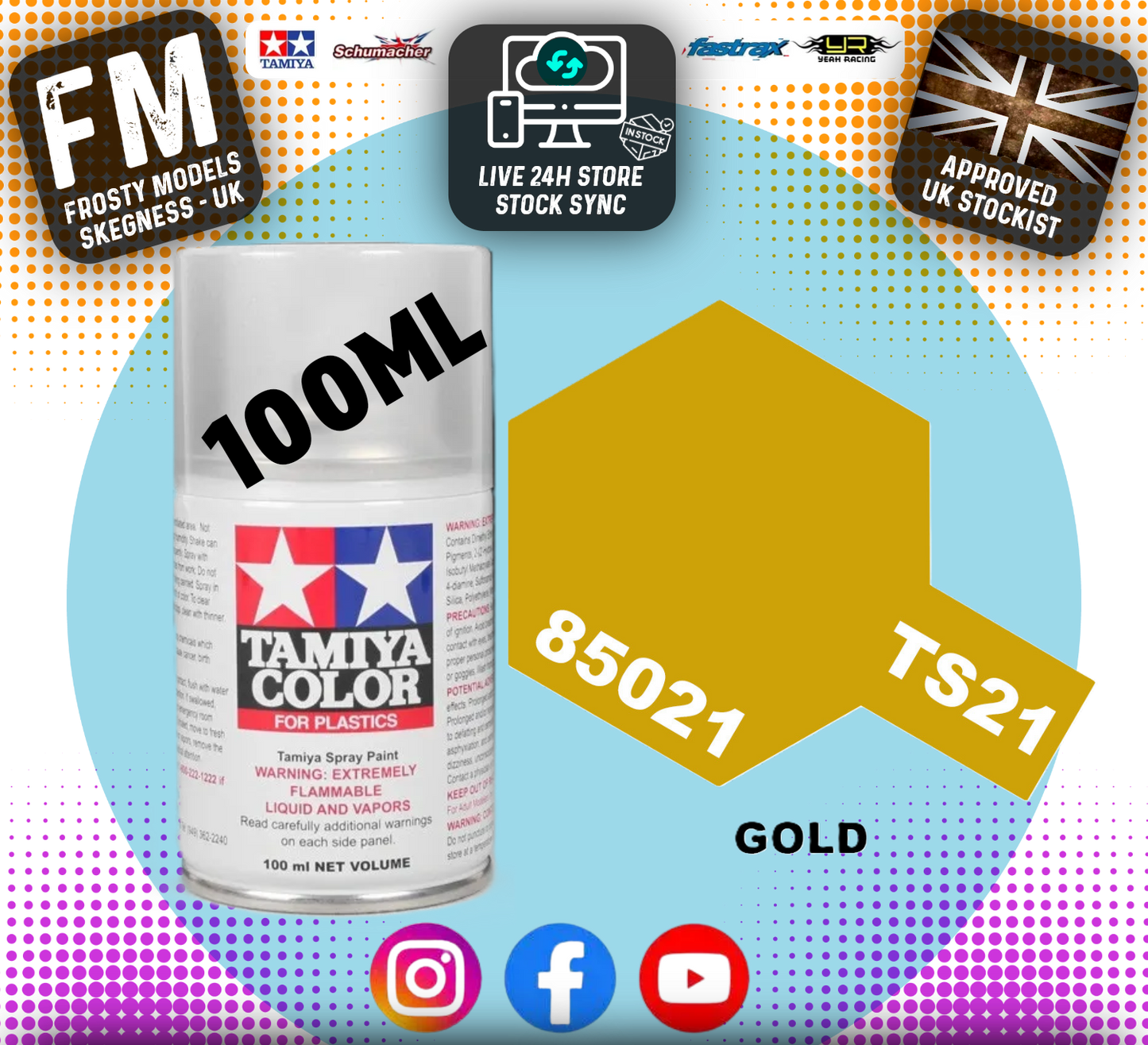 TAMIYA - TS SPRAY PAINT - Ts21 Gold