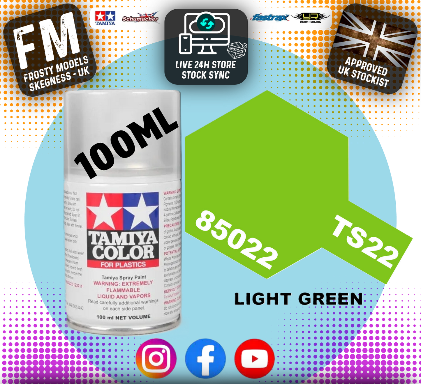 TAMIYA - TS SPRAY PAINT - Ts22 Light Green