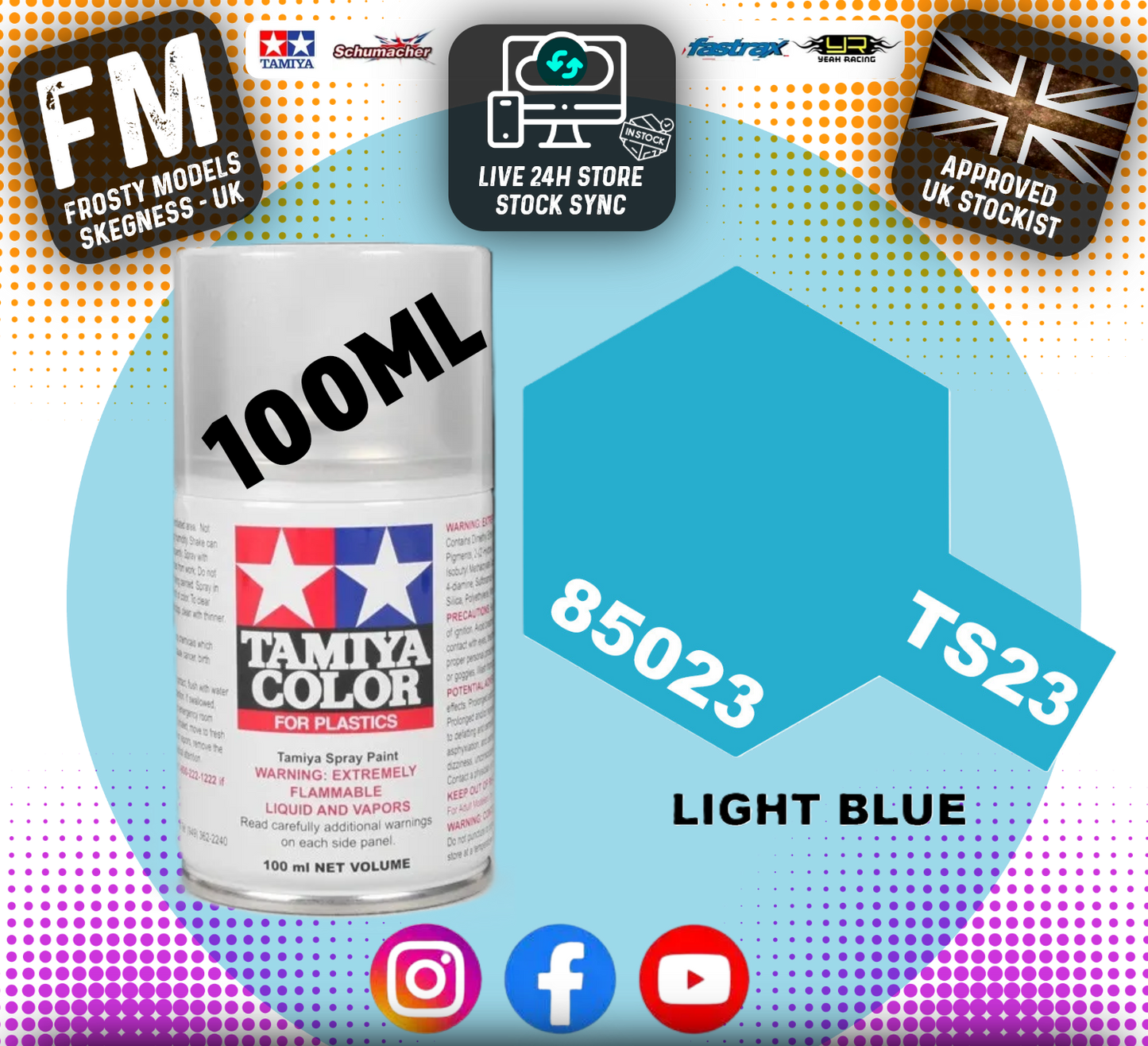 TAMIYA - TS SPRAY PAINT - Ts23 Light Blue