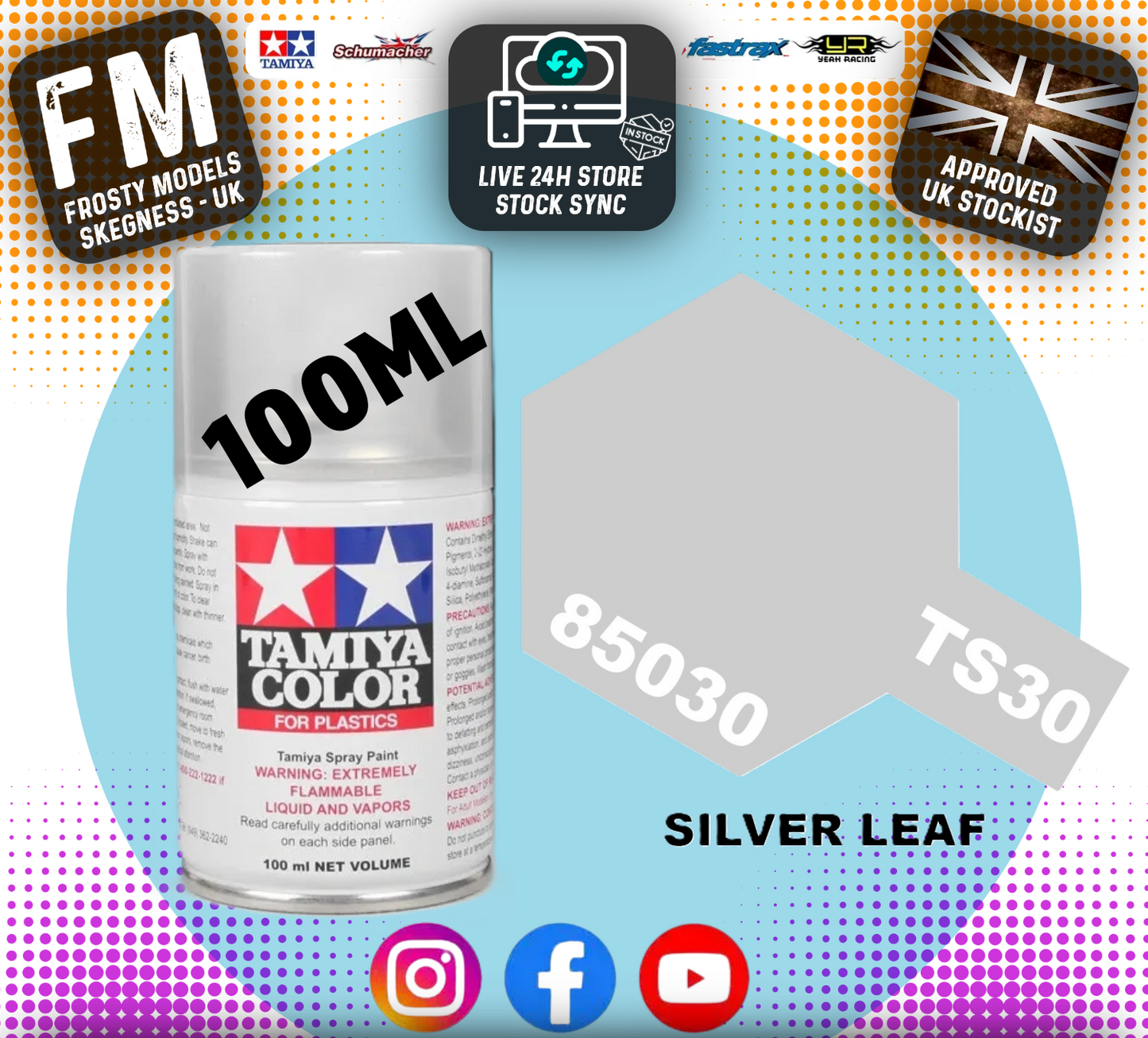 TAMIYA - TS SPRAY PAINT - Ts30 Silver Leaf