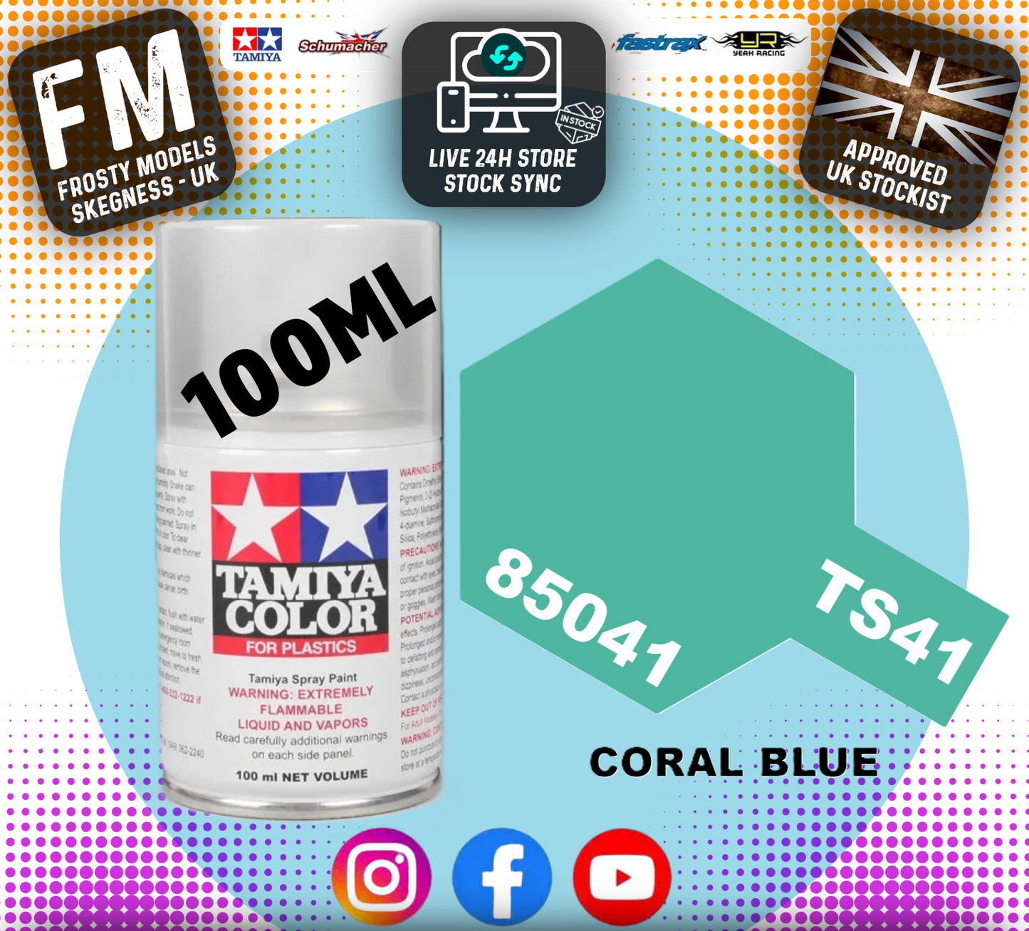TAMIYA - TS SPRAY PAINT - Ts41 Coral Blue